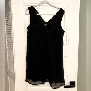 madewell vneck nightshine black dress size 4